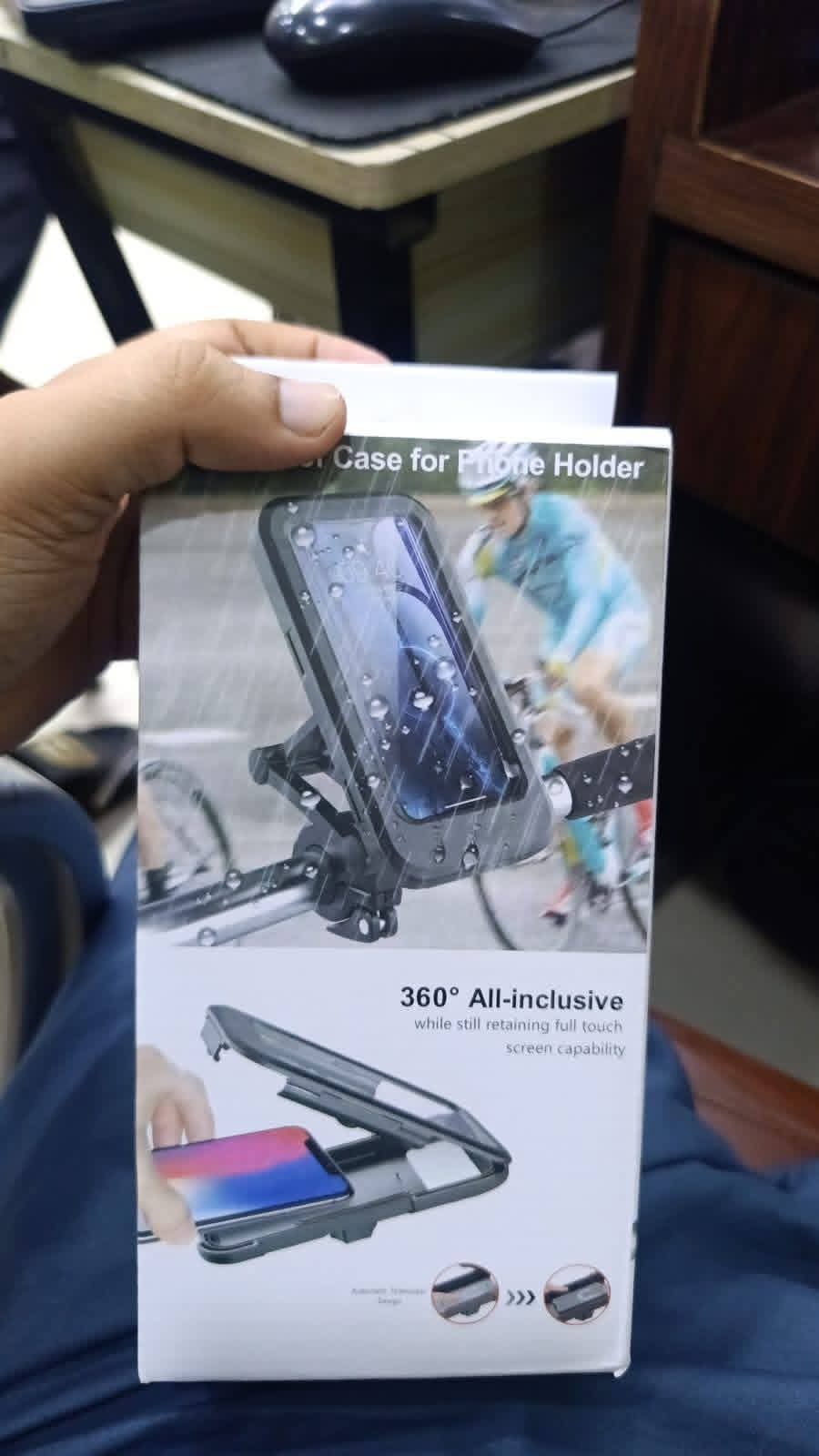Waterproof Bike Phone Mount – 360° Rotatable Mobile Holder