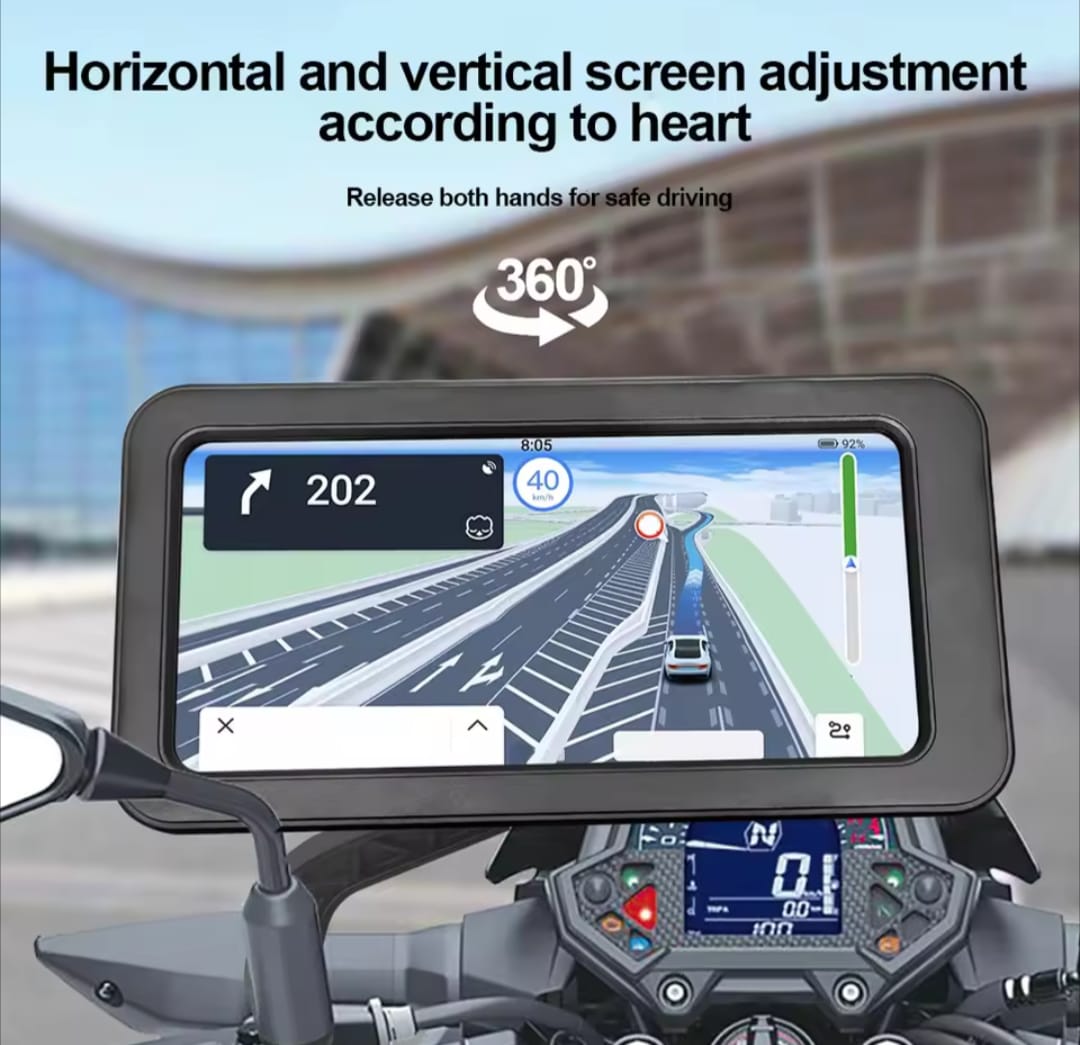 Waterproof Bike Phone Mount – 360° Rotatable Mobile Holder