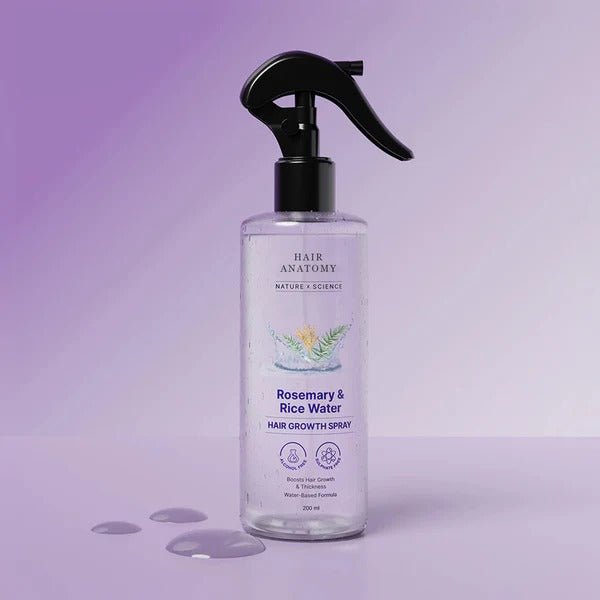 Bare Anatomy Rosemary Water Spray for Hair Growth & Thickness with Rice Water – 200ml - AlSODEAL