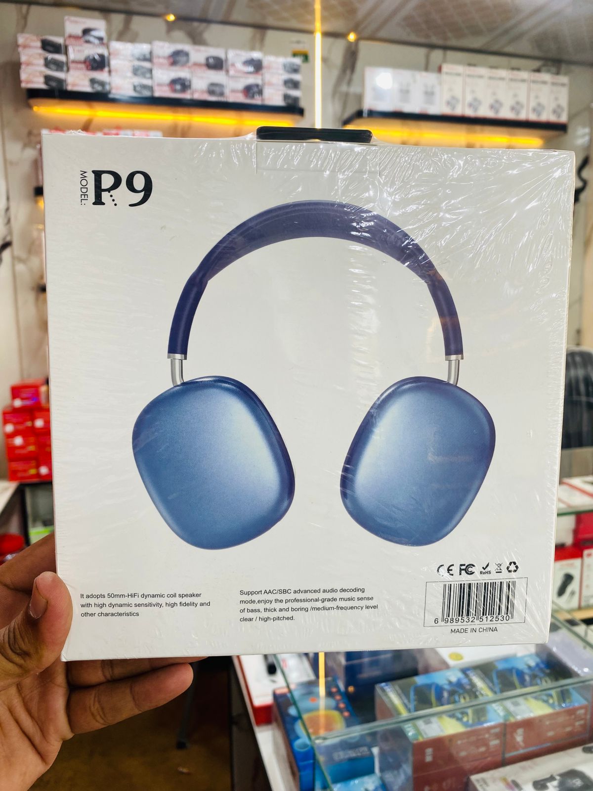 P9 Wireless Bluetooth Headphones – Fidelity Stereo Sound with Foldable Design, Soft Cushion Comfort, and Multi - Mode Playback ( Mix Color) - AlSODEAL