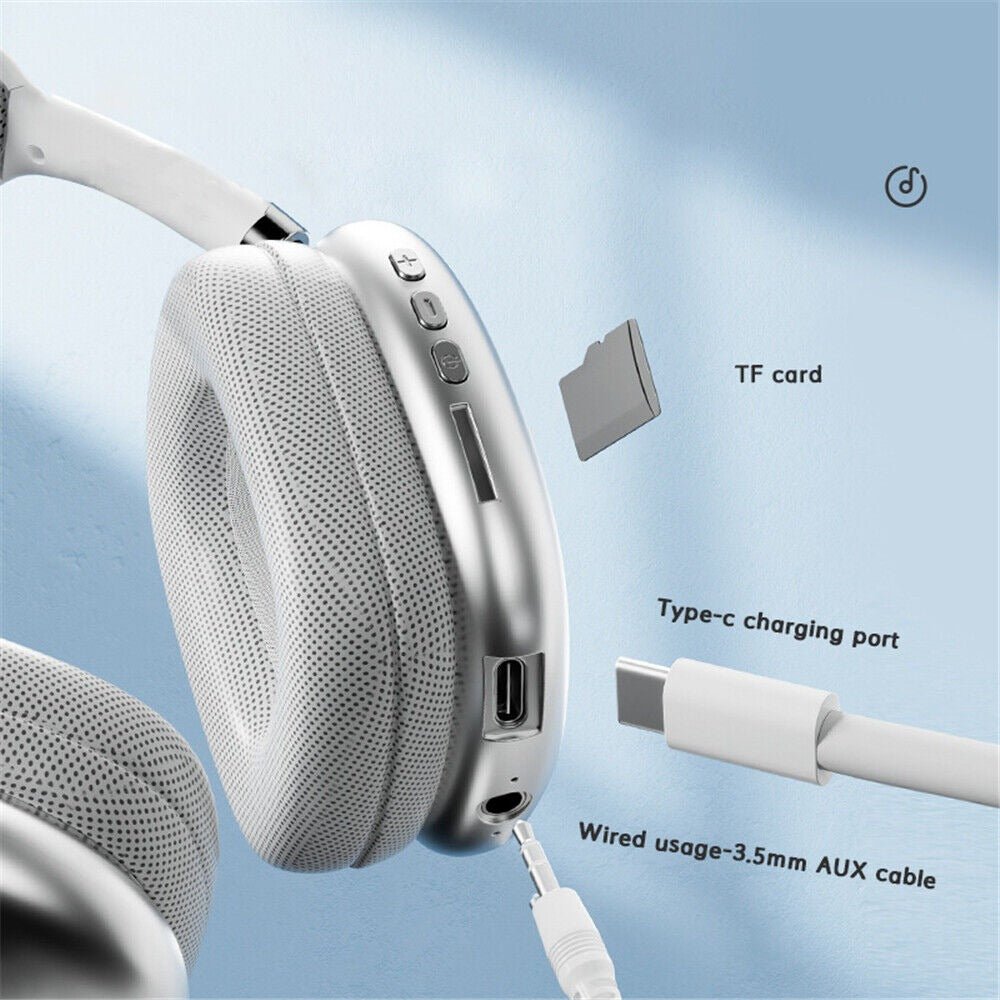 P9 Wireless Bluetooth Headphones – Fidelity Stereo Sound with Foldable Design, Soft Cushion Comfort, and Multi - Mode Playback ( Mix Color) - AlSODEAL