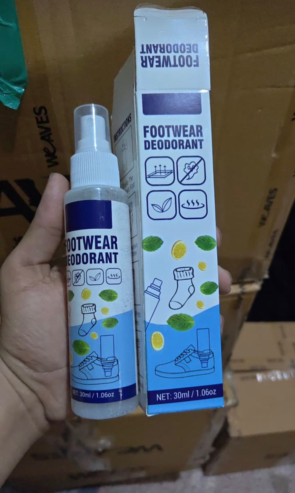 Premium Footwear Deodorant Spray – Instant Shoe & Sock Odor Eliminator (30ml) - AlSODEAL