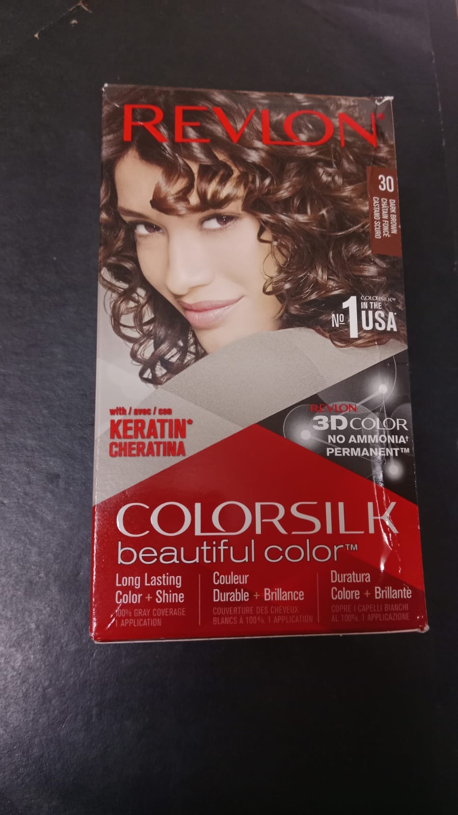 Revlon ColorSilk Hair Color 30 Dark Brown – Ammonia Free Permanent Hair Dye - AlSODEAL