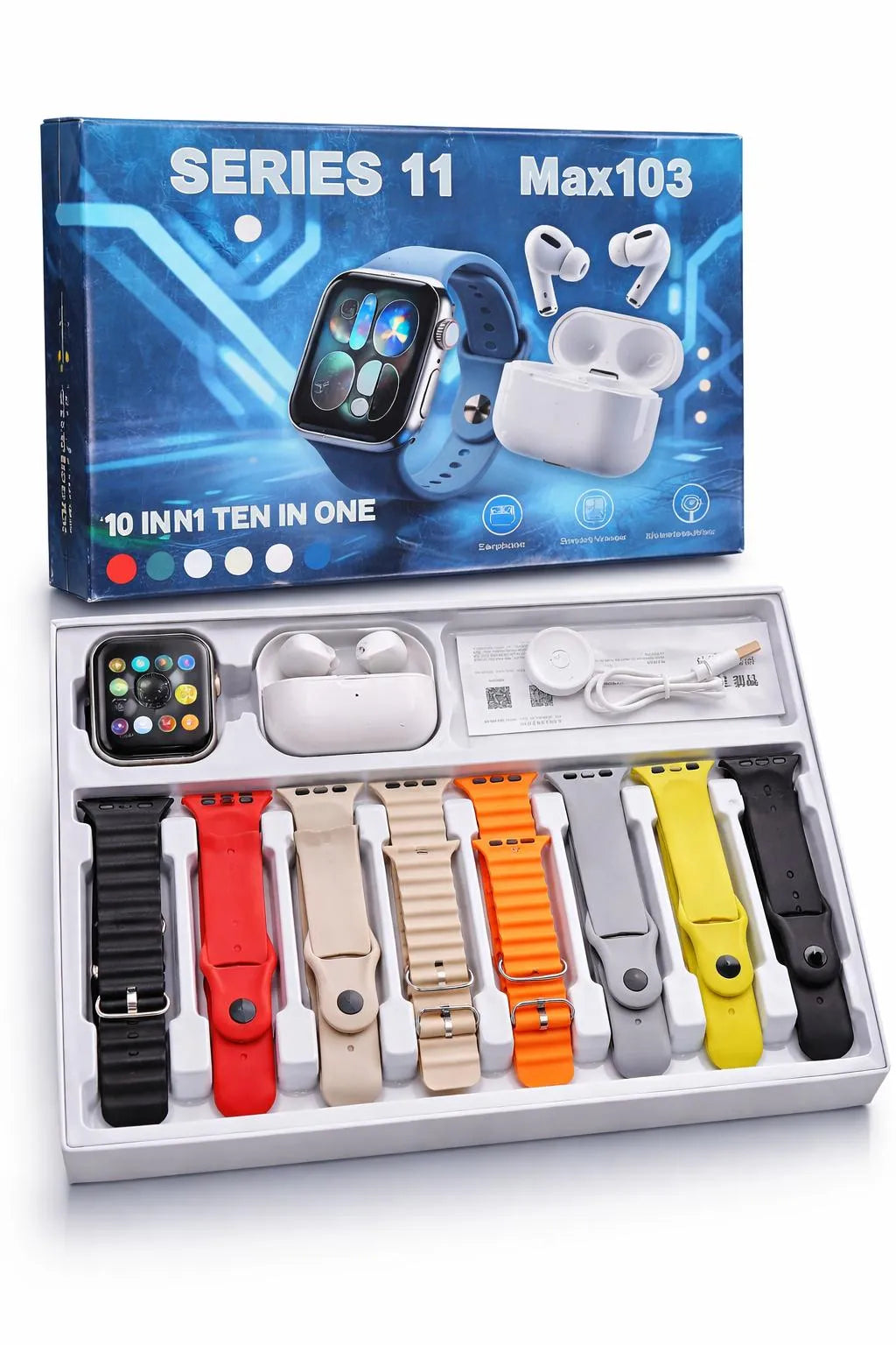 Series 11  7 in 1 Smartwatch with Wireless Earbuds | Bluetooth Calling Cash on Delivery Available
