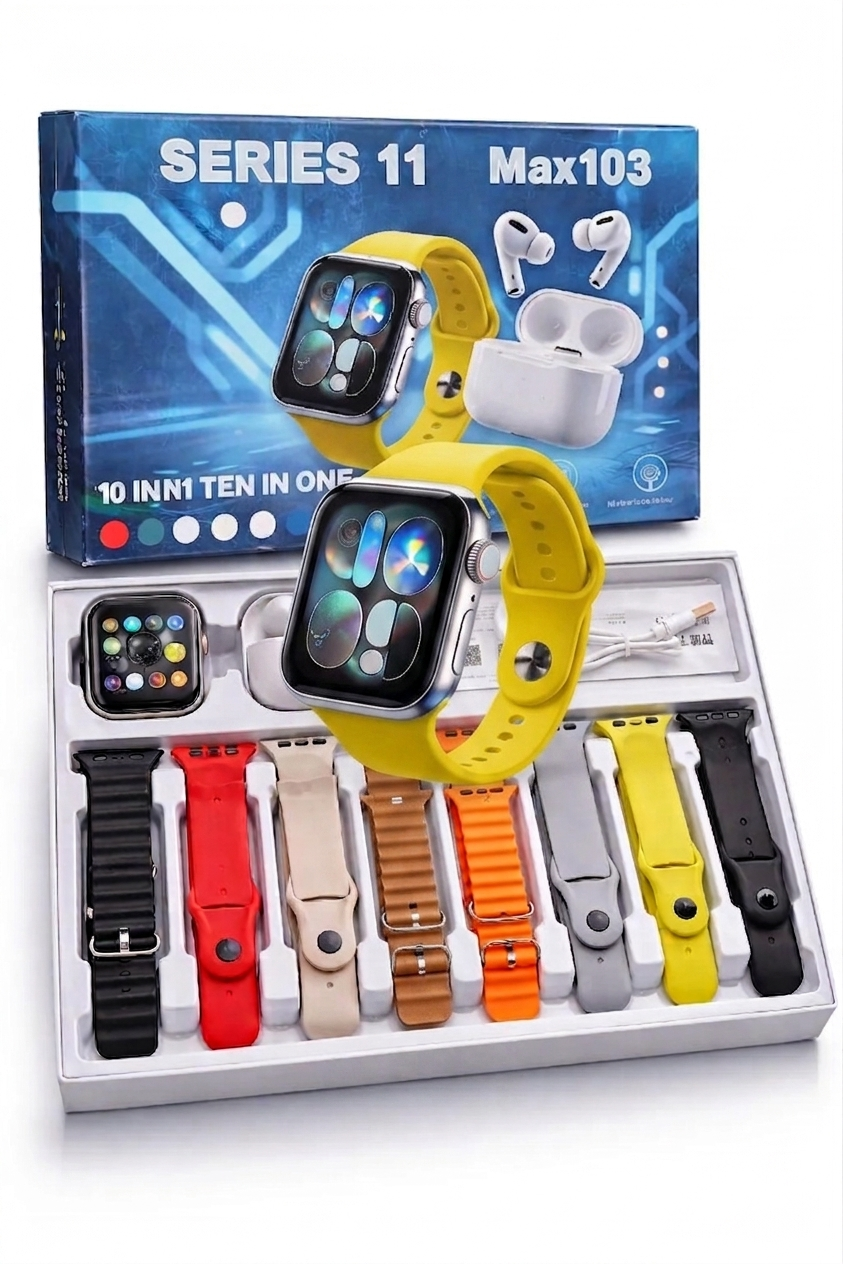 Series 11  7 in 1 Smartwatch with Wireless Earbuds | Bluetooth Calling Cash on Delivery Available