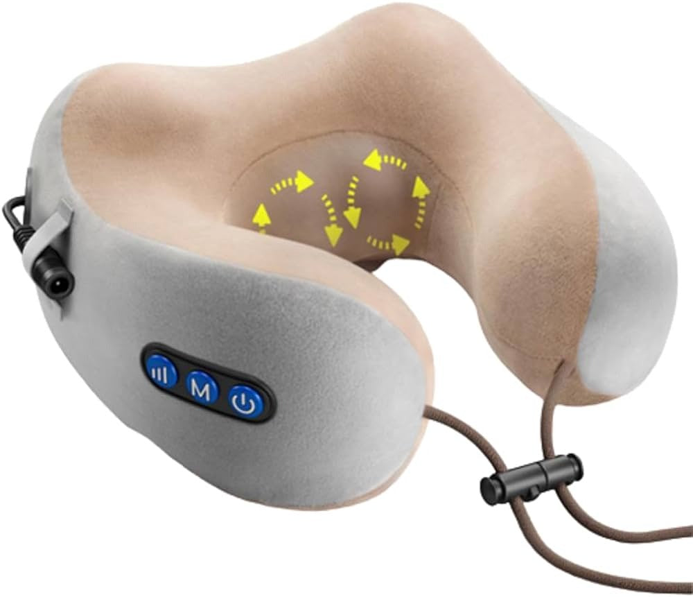 Rechargeable Neck Massager U-Shaped Pillow – Multifunctional Portable
