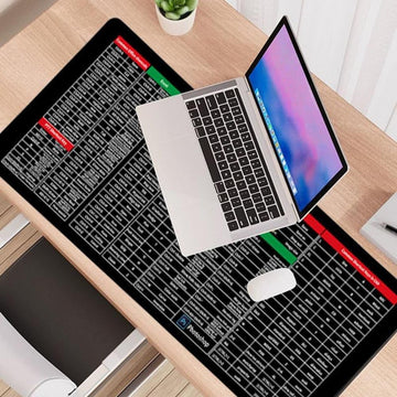 Keyboard Mouse Mat - Shortcut Key Pattern Mouse Keyboard Pad