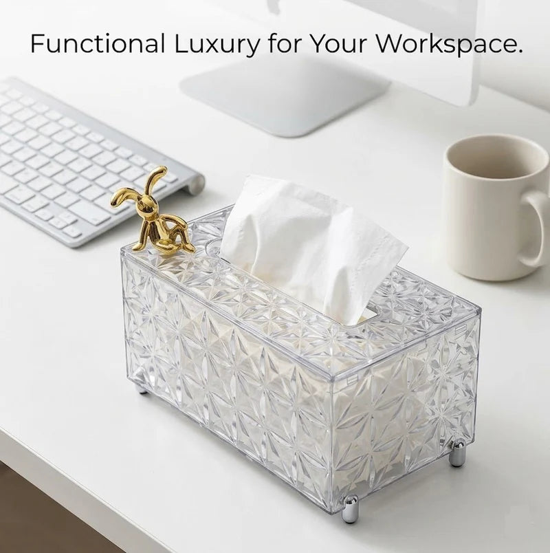 Tissue Box with Storage Tray