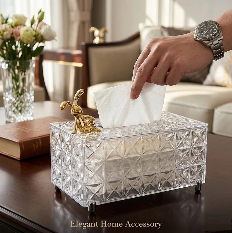 Tissue Box with Storage Tray