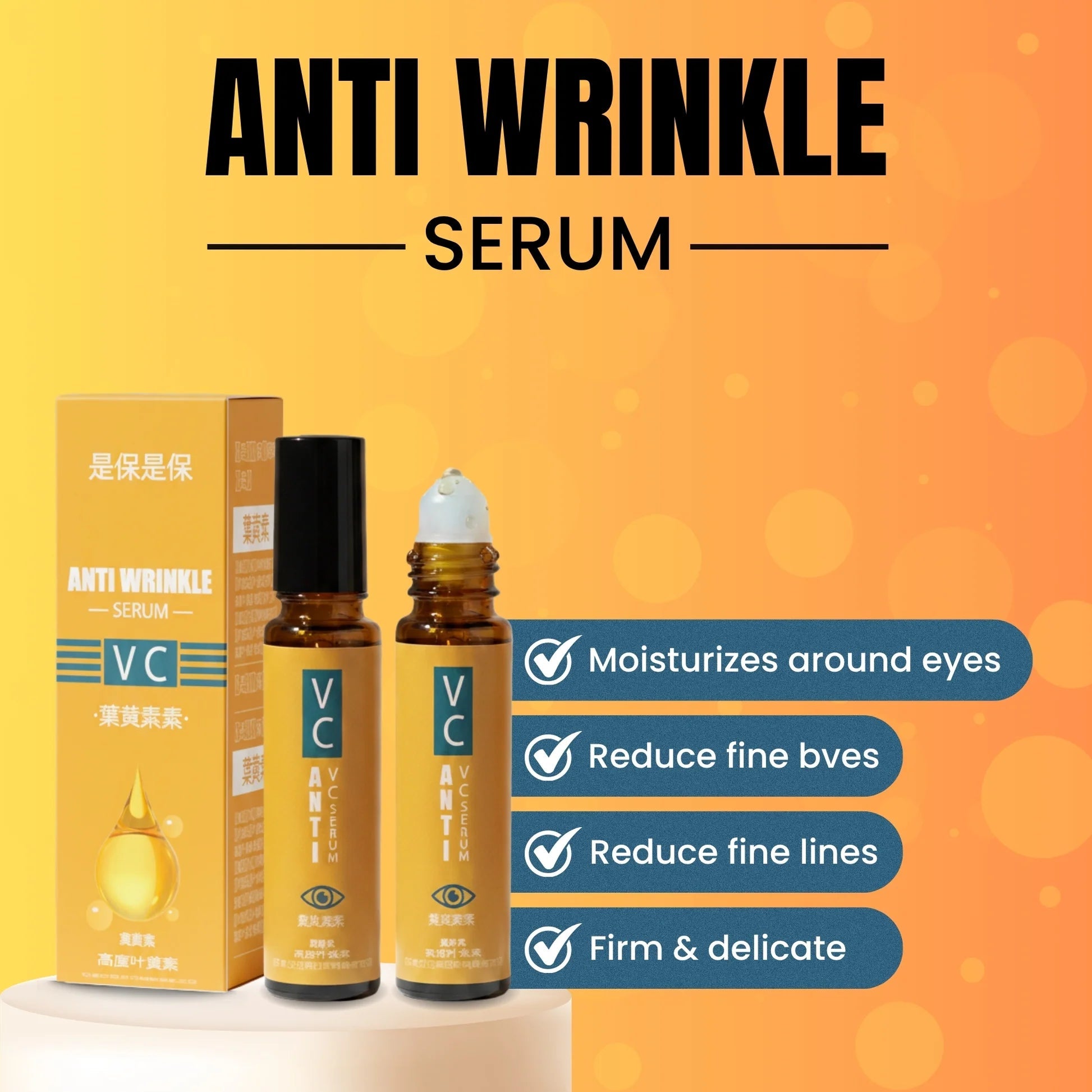 VC Lutein Anti - Wrinkle Serum – Lightweight Anti - Aging Formula for Firm and Radiant Skin | 120ML - AlSODEAL
